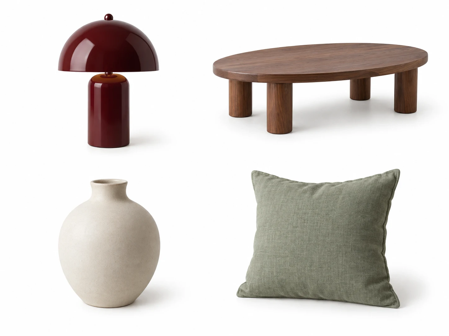 AI-generated product concepts arranged as example images for a collection